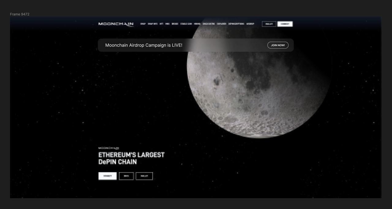 Moonchain Website Airdrop Campaign